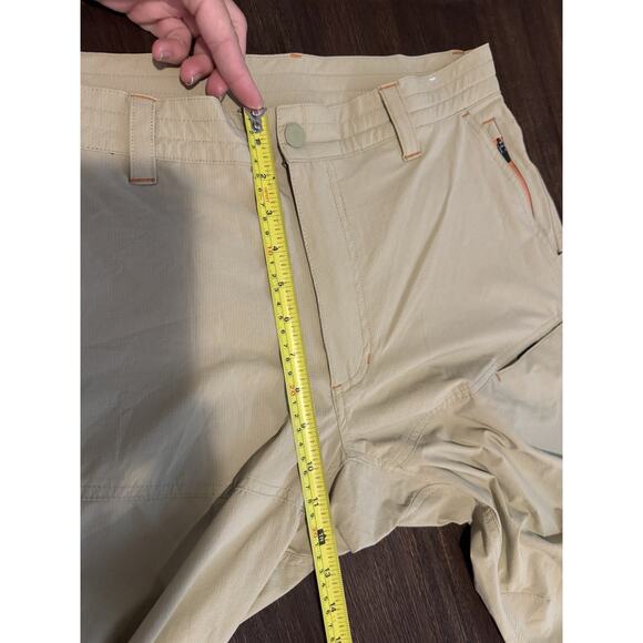 Howler Bros Brothers Shoalwater Tech Pants Mens 34x32 Khaki Uniform Fit Stretch - Picture 8 of 13